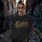 Women’s Graffiti Fleece Sweatshirt – Gold Scriptkonz | Hip - Hop Streetwear Sweatshirt - Stykonz Graffiti Streetwear